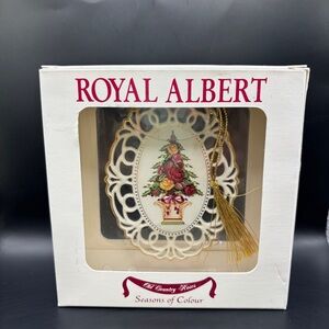 Vintage Royal Albert Old Country Roses Seasons of Color Tree Ornament